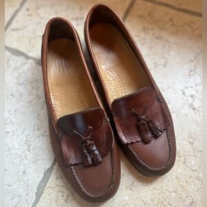 G.H. Bass & Co. Tassel Brown Leather Loafers